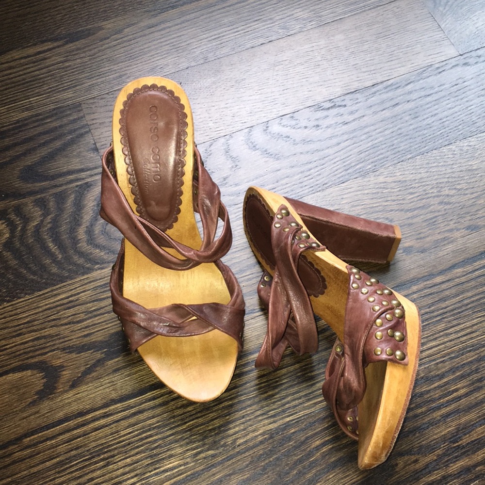 Coral Como Heeled Sandals